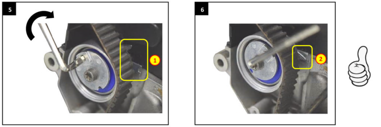 Детали установки натяжного ролика T43143